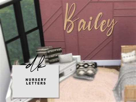 Hairstyle 4 letters, hairstyles, beautiful hairstyles, amazing hair, hair transformations, hairstyles tutorials, diy, tutorials, beautiful, compilation Wooden Nursery Letters at DK SIMS » Sims 4 Updates