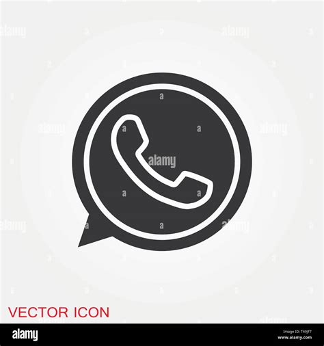 Icono De Teléfono Whatsapp Icono Símbolo De Diseño Vectorial Imagen