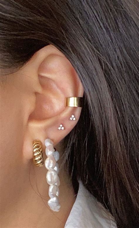 Pearl Hoop Is Having The Ear Party Best Curated Ear Piercing Trend