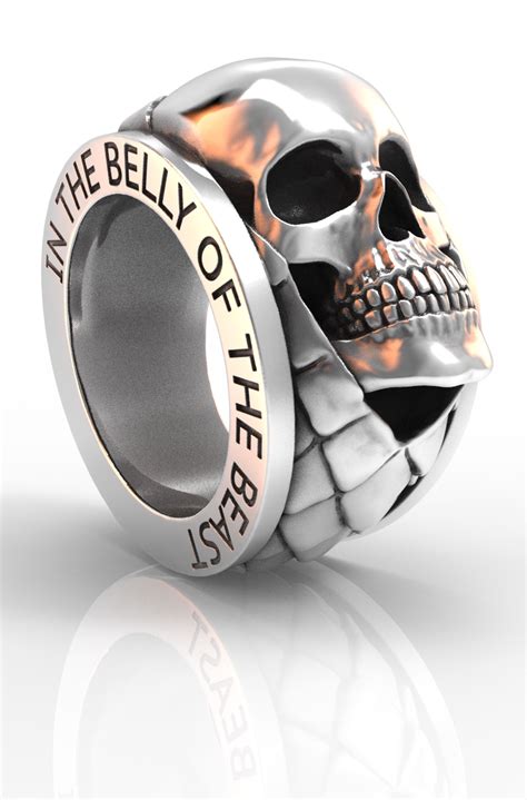 Skull Ring Sterling Silver Handmade Skull Rings Biker Jewelry Rings For Men Skull Jewelry