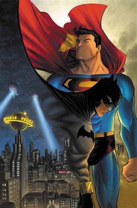 Illustrations Of The Worlds Finest Batman And Superman