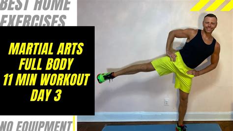 Martial Arts 11 Min Full Body Workout Video Day 3 Burning Exercises Youtube