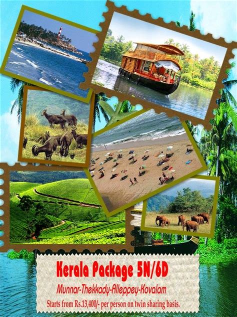 5 Nights 6 Days Kerala Tour Package With Munnar Thekkady Alleppey