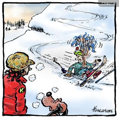 Skiing Accident Cartoons And Comics Funny Pictures From Cartoonstock