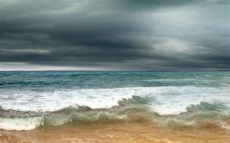 Stormy Beach Backgrounds Wallpaper Cave