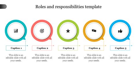 Customized Roles And Responsibilities Template Slide Design