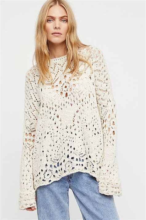 Traveling Lace Sweater Free People