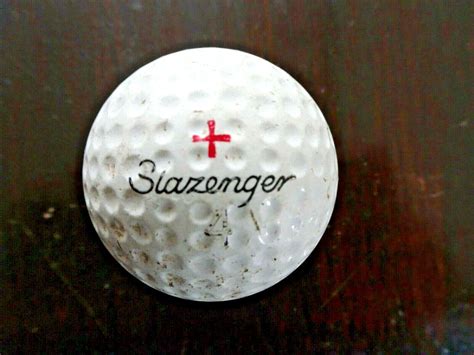 Vintage Slazenger Fireball Plus Golf Ball 4 Round Dimple Ebay