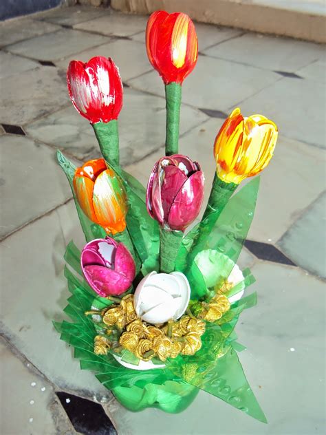 Plastic Spoon Tulip Flowers Ssartscrafts