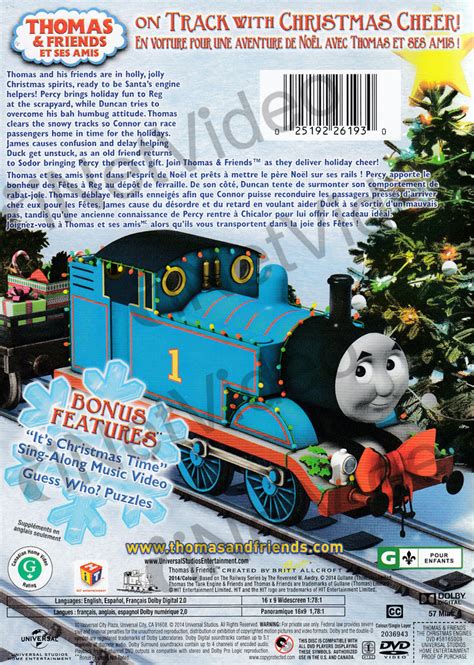 Thomas And Friends The Christmas Engines Bilingual On Dvd Movie