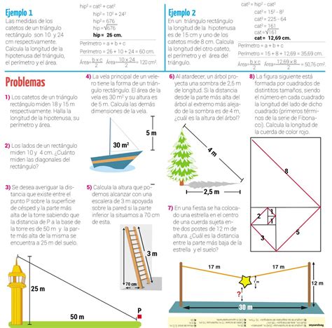 Triángulo Rectángulo Y Teorema De Pitágoras 2 Escolar Abc Color