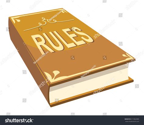 Rules Book Book Rules Stock Vector 211862089 Shutterstock
