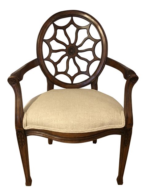 1980's Vintage Spider Back Accent Arm Chair | Accent arm ...