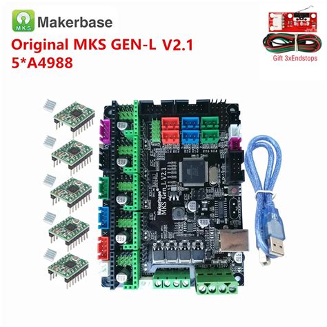 Makerbase Carte mère MKS GEN L V2 1 8bit originale pour imprimante 3D