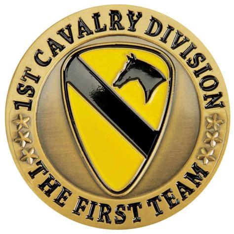 1st Cavalry Division Fort Hood Challenge Coin Grandpopsarmynavy