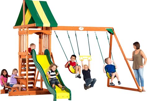 Backyard Discovery™ Prestige Wooden Swing Set Academy