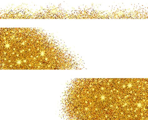 Transparent Background Gold Glitter Png