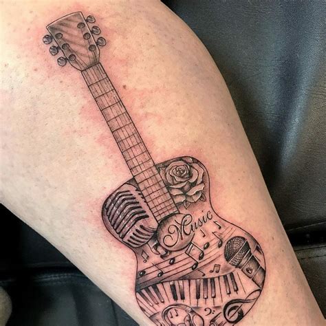 101 Awesome Guitar Tattoo Ideas You Need To See Outsons
