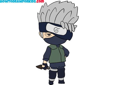 How To Draw Kakashi Easy Drawing Tutorial For Kids