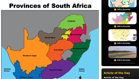 Grade 5 History Provinces Of South Africa Wced Eportal