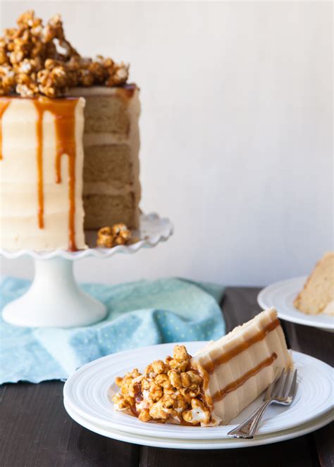 Peanut Butter Caramel Popcorn Cake — Style Sweet