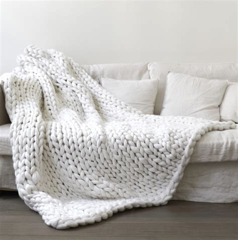 Large Knit Blanket For The Love Of Decorating