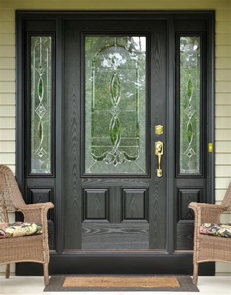 Image Result For Black Front Door With Sidelights Exterior Doors