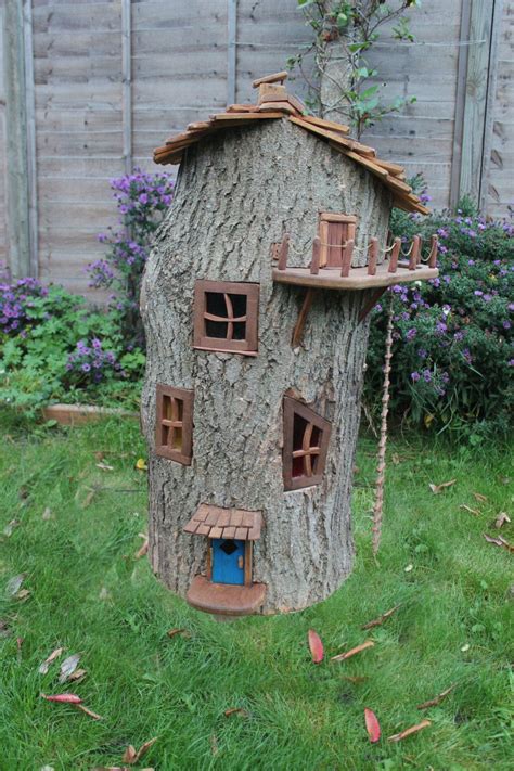 Enchanted Wooden Fairy House Fairy Tree Houses Fairy Garden Diy