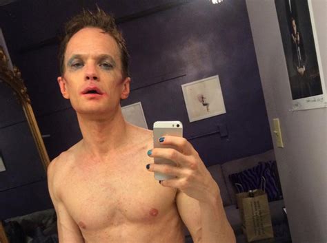 Neil Patrick Harris Poses In Nothing But Makeup See His Naked Selfie