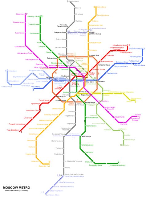 Moscow Subway Map For Download Metro In Moscow High Resolution Map