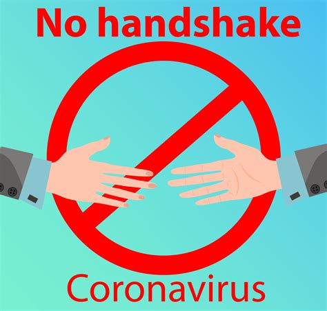 No Handshakes Coronavirus Dangerconcept Of Protection Against