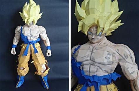 The dragon ball z dub played a huge role in popularizing anime outside of japan. Dragon Ball Z - Goku SSJ2 Paper Model - by Nadask Projects ...