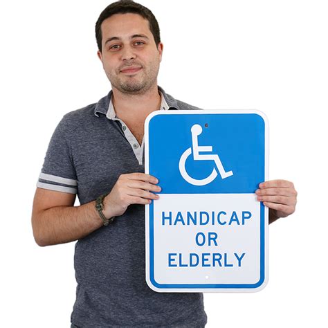 Handicap Or Elderly With Graphic Sign Sku K 6250