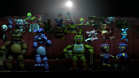 Fnaf Sfm When Freddy And Co Go To See A Movie By Cloudcake54 On