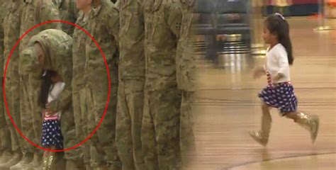 Innocent Girl Shocks Soldiers When She Runs Towards Them Mid Ceremony