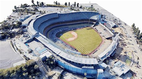 Dodger Stadium Baseball Los Angeles Map Scan 3D Model By SENSIET