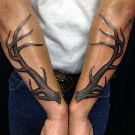 Tattoo Trends 70 Antler Tattoo Designs For Men Cool