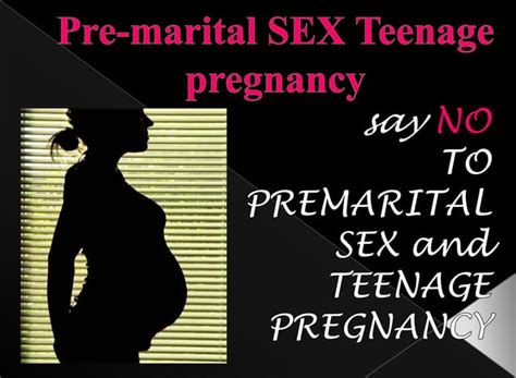 premarital sex and teenage pregnancy ppt