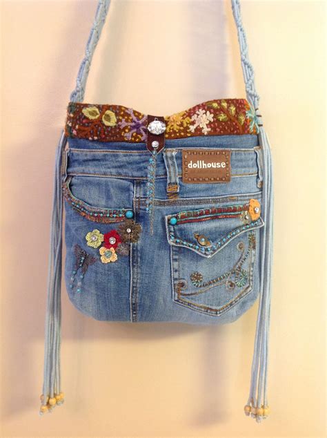 Ooak Denim Purse Made From Recycled Dollhouse Jeans