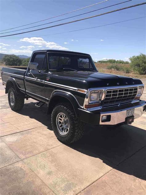 1979 Ford F150 Pickup Black 4wd Automatic Ranger Lariat For Sale Ford