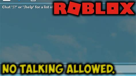 The Roblox Chat Is Broken Cant Talk Youtube