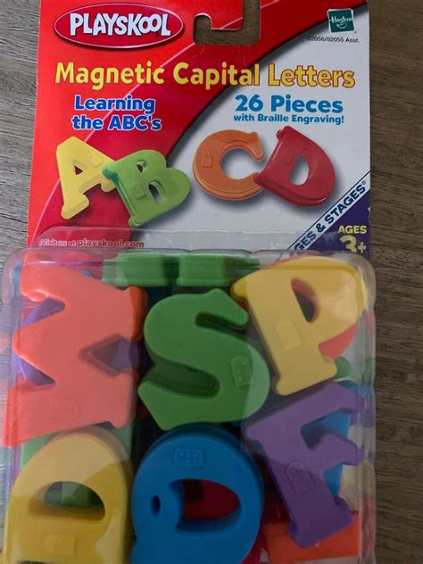 Magnetic Numbers And Letters With Braille Engraving Playskool Sealed