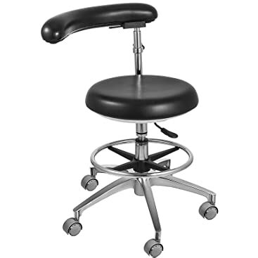 BuoQua Stool with Back and Wheels Adjustable Stool Height Adjustable Work Stool Adjustable ...