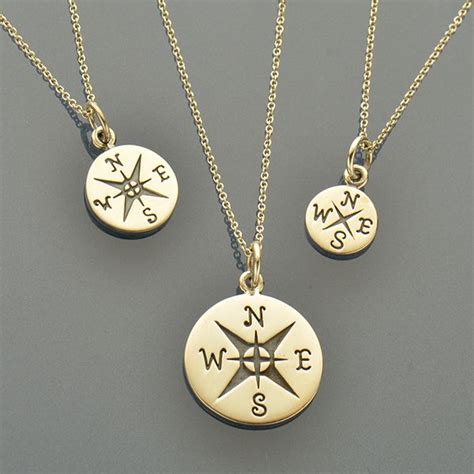 Journey Charm Necklaces Big Medium And Small Compass You Will