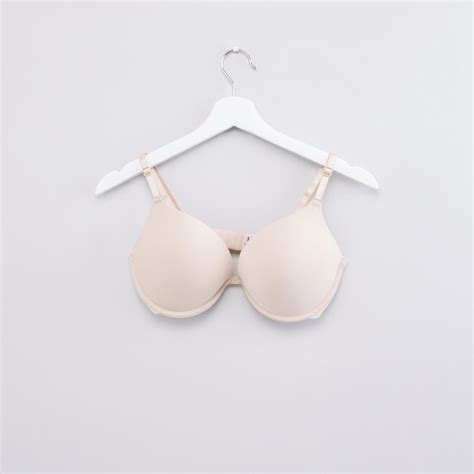 Max Fashions Bra Push-up Padded dengan Hook and Eye Closure - Coklat