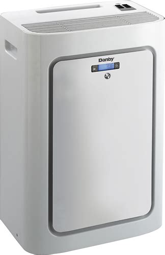 Electronic controls with led display and remote control. Danby 8,000 BTU Portable Air Conditioner White DPAC8KDB ...