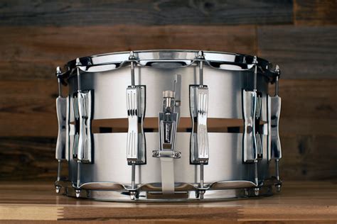 Ludwig 14 X 8 Slotted Coliseum Snare Drum Brushed Silver Ltd Editio