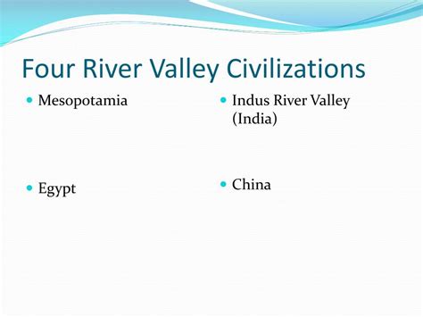 Ppt Early River Valley Civilizations 3500 Bce 450 Bce