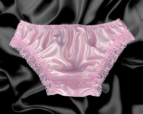 Pink Satin Frilly Sissy Full Panties Bikini Knicker Underwear Size 10 20 Ebay