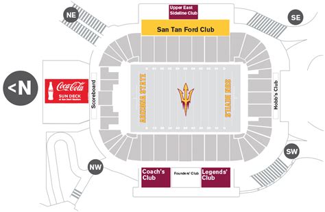 Asu Football Stadium Seating Map Brokeasshome